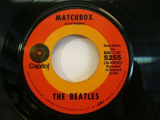 The Beatles - Matchbox - Slow Down - Nm 1969 Capitol 45 Rpm - Target Label
