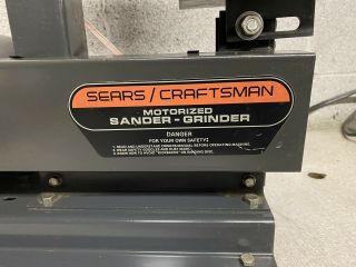 Vintage Sears Craftsman 1”x 42” Belt Sander Grinder Model 113 22570 Made in USA 2