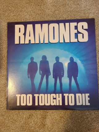 1984 Ramones Too Tough To Die Lp Sire Release With Lyric Sleeve