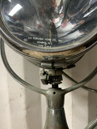 Vintage One Mile Ray Marine Spotlight,  Search Light,  Model 733,  Chromed Brass 6