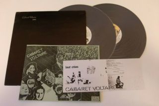 Cabaret Voltaire " 2x45 " Uk 1982 Envelope Rt Pack,  2 Lovely Flyers