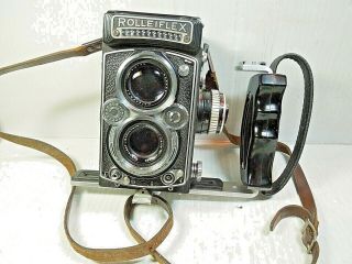 Vintage Rolleiflex 3.  5e Tlr 6x6 Film Camera W/ Schneider Xenotar Lens Germany