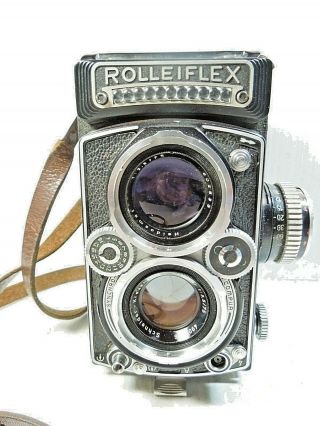 Vintage Rolleiflex 3.  5E TLR 6x6 film Camera w/ Schneider Xenotar Lens Germany 2