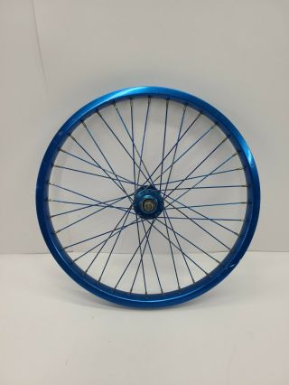 Blue Araya 7C 20” Wheels With Sunshine/Shimano Hubs Vintage Old School BMX 4