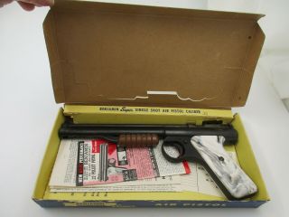 Vintage Benjamin Pump Air Pistol.  22 Caliber Model 132 W/original Box And Papers