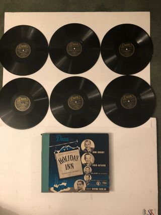 Holiday Inn 78 Rpm Bing Crosby Fred Astaire Decca 6 Discs Album No 306 - 18m