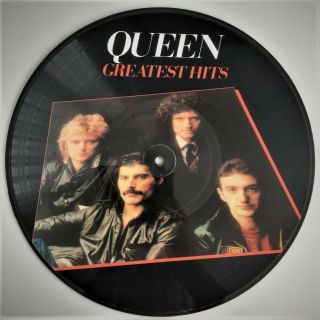 Queen " Greatest Hits " Limited Picture Disc Vinyl Lp In Full Color Cover
