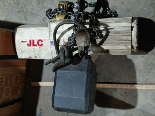 Coffing Jlc Chain Hoist 1/2 Ton Electric Hook Control Heavy Duty Vtg 2
