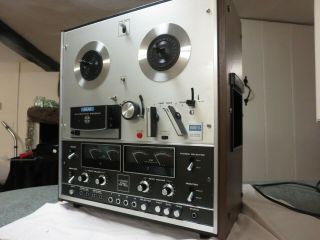 Akai 1800d - Ss Reel To Reel 8 Track Tape Player Recorder 4 Channel Vintage Hifi