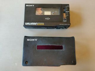 Vintage Sony Wm - D6c Walkman Professional Cassette - Corder W/protective Case