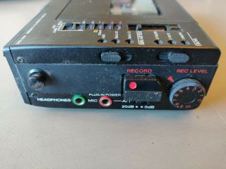 Vintage Sony WM - D6C Walkman Professional Cassette - corder w/protective case 6