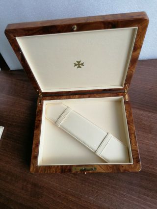 Vacheron Constantin Brown Wooden Watch Box,  Vintage,  Slight Damage Abz1