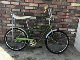 Vintage Schwinn 20 " Stingray Usa Made Campus Green Bicycle