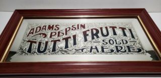 Adam Pepsin Tutti Frutti Here - vintage glass mirror sign 2
