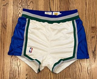 Minnesota Timberwolves Vintage Sand Knit Game Team Issue Nba Basketball Shorts