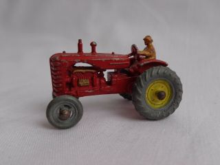 Vintage Matchbox Lesney Moko 4 Massey Harris Tractor Extremely Rare Yellow Hubs
