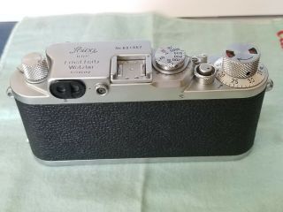Vintage Leica IIIF Camera Body W/ Case 1952 Black Dial 3