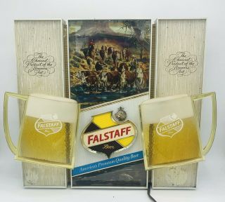 Vintage Falstaff Toasting Mug Series 506 Lighted Sign - In
