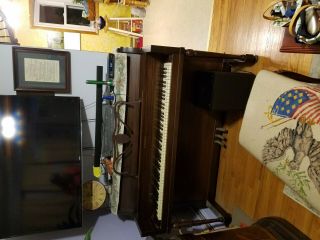 Schomacker Brand Upright Piano With vintage bench 6