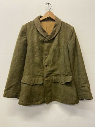 Rare Wwi Us Army Shawl Collar Coat Jacket 1918 Vtg Wool Tunic 1910’s