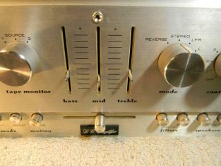 Vintage Marantz Model 1152DC Console Stereo Amplifier  Powers on 4