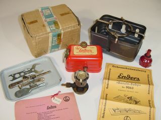 Vintage Enders Benzin Baby 9063 German Petrol Gas Cook Stove - Rarely,  Box