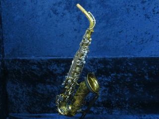 Vintage The Indiana Martin Alto Saxophone Ser 67250 Plays Great Matching Neck