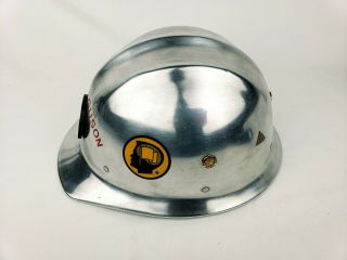 Vintage E.  D.  Bullard Co.  Hard Boiled Aluminum Hard Hat 502,  polished and tagged 2