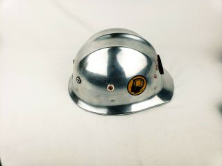Vintage E.  D.  Bullard Co.  Hard Boiled Aluminum Hard Hat 502,  polished and tagged 5