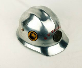 Vintage E.  D.  Bullard Co.  Hard Boiled Aluminum Hard Hat 502,  polished and tagged 6