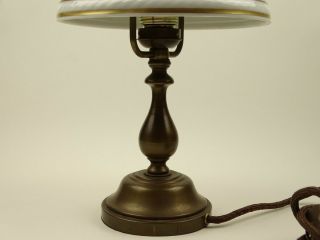Lampe vintage à poser Lithophanie scènes de chasse Tischleuchten Ober Maier 2