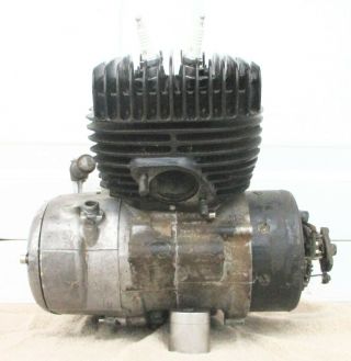 1974 - 75 Yamaha Dt125 Enduro Complete Engine Shape Vintage Ahrma 2 Stroke