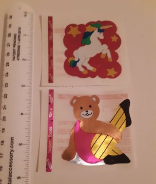 Vintage 80’s Stickers Toots Unicorn & Bear Stickers