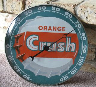 Vintage 1959 Pam Clock Co.  Orange Crush 12 