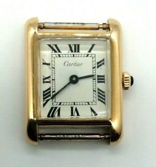 Vintage Cartier Tank Mechanical Swiss Made Women’s Wrist Watch,  Not