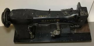Singer 112W140 Black Industrial Sewing Machine Twin Needle Antique Vintage 3