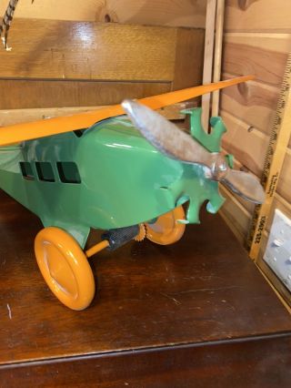 VTG STEELCRAFT ARMY SCOUT PLANE NX107 Pressed Steel Airplane 2