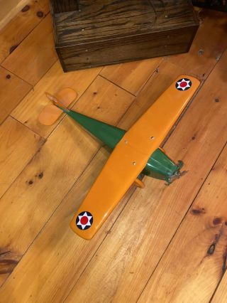 VTG STEELCRAFT ARMY SCOUT PLANE NX107 Pressed Steel Airplane 6