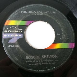 Roscoe Shelton - Running For My Life - Vinyl 7 " Single Northern Soul