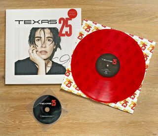 Texas.  25.  Ltd Edition Red Signed Vinyl Lp.  Nm.  Includes Cd