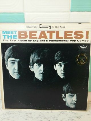 The Beatles - Meet The Beatles Stereo (vinyl) Lp,  1964.  Capitol/apple St2047.