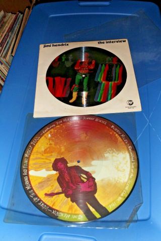 Jimi Hendrix The Interview 1982 & Woke Up This Morning Picture Discs 12 "