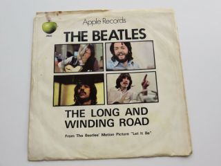The Beatles Orig 1970 U.  S.  A.  45 The Long And Winding Road Apple 2832