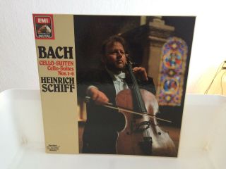 Heinrich Schiff - Bach Cello Suiten Solo 1 - 6 - Emi Digital Records - 3 Lp Box