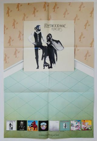 Vintage 1977 Fleetwood Mac Rumours Promotional Poster