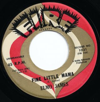 Elmo Elmore James Fine Little Mama Fire M - Electric Guitar Blues 1960
