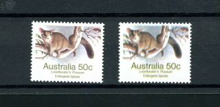 Australia 1981 - 83 Wildlife 50c,  Error 