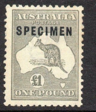 Australia - Roo 1924 3rd Wmk £1 