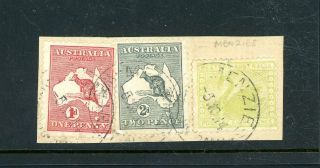 Western Australia Mixed Franking On Piece,  Inc.  2 X Kangaroos (m091)