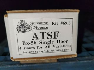 Ho Scale Sunshine Models Atsf Bx - 56 Single Door Kit 69.  3